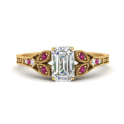 vintage-emerald-cut-lab-grown-pink-sapphire-ring-in-yellow-gold-FD9816EMRGSADRPI-NL-YG